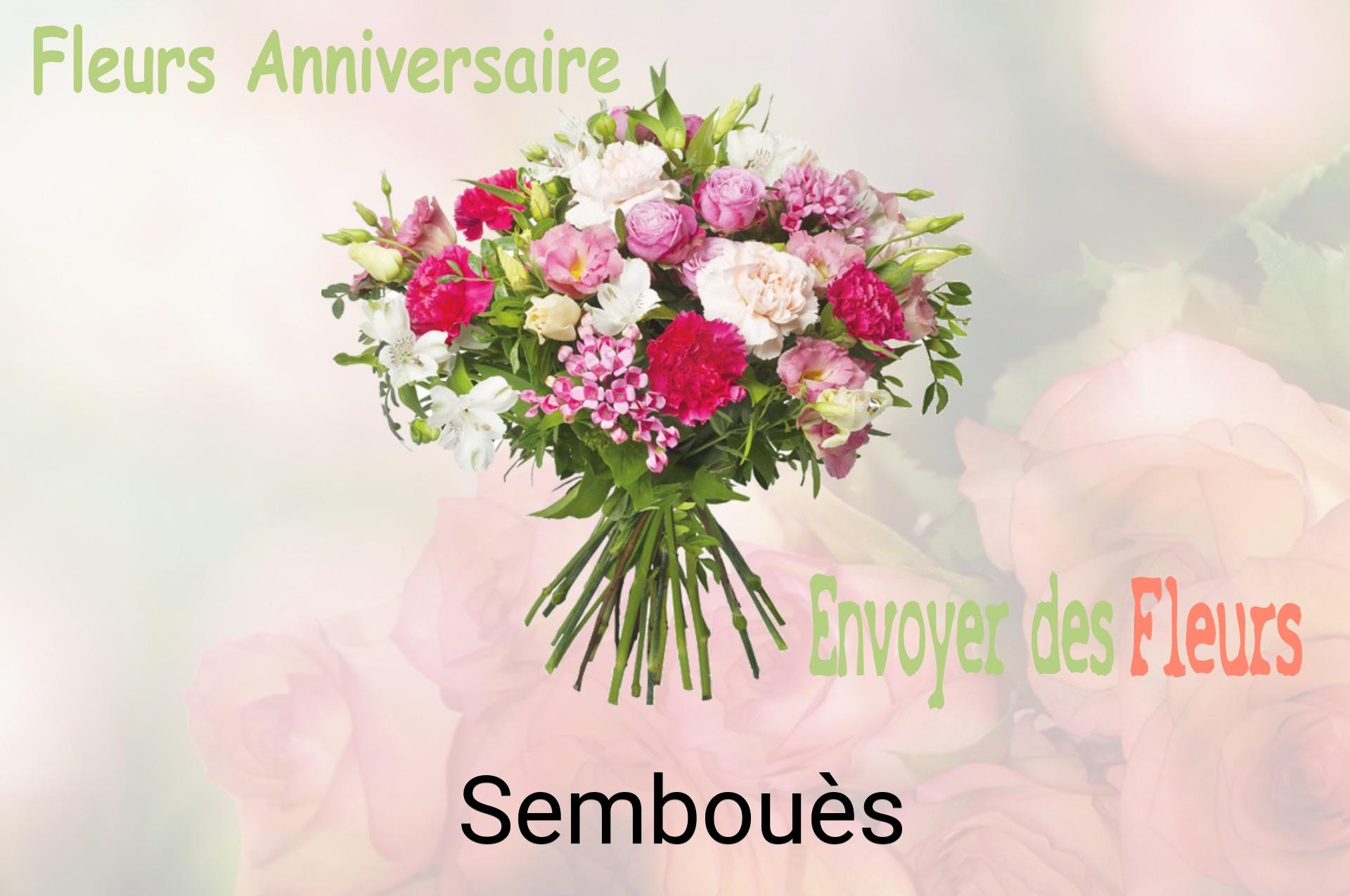 Bouquet de fleurs d’anniversaire livré à Sembouès